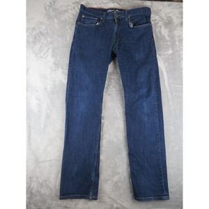 Eddie Bauer Jeans Mens 35x34 Blue Straight Fit Denim Zip Fly Classic Casual‎